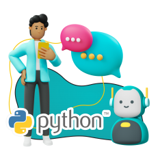 Умный чат-бот на Python - КИБЕРшкола программирования для детей, компьютерные курсы для школьников, начинающих и подростков - KIBERone г. Осиново