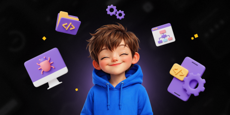 Идеальный сайт с нуля: код, дизайн и AI-помощник - КИБЕРшкола программирования для детей, компьютерные курсы для школьников, начинающих и подростков - KIBERone г. Осиново